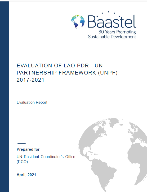 Evaluation of Lao PDR-UN Partnership Framework (UNPF) 2017-2021