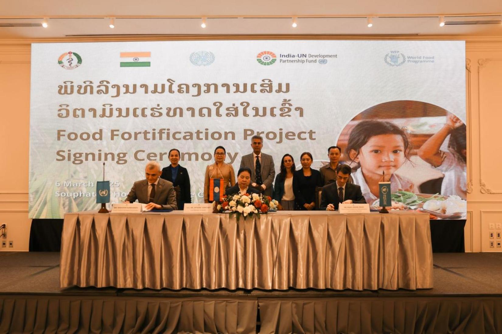 WFP Food Fortification Project Signing Ceremony