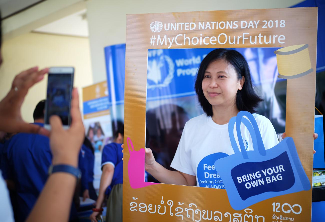 “I am going to use less plastic and ride my bicycle more in the future. I will also tell all my friends about how important it is for everyone to try to save the planet”, says Sutthida Luanglath from Saysettha High School.