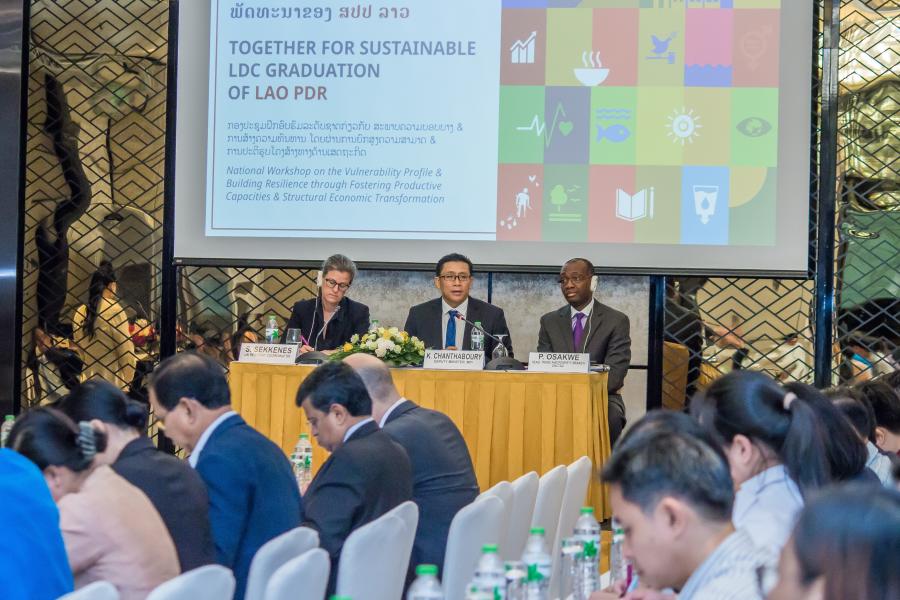 National Workshop on the Vulnerability Profile of Lao PDR and Building Resilience through Fostering Productive Capacities and Structural Economic Transformation - Photo