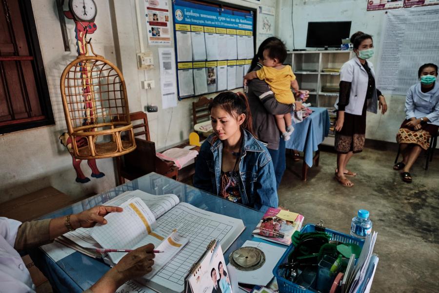 Inside a health facility in Lao PDR.
