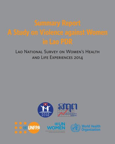 2014 Violence against Women in Lao PDR - Cover