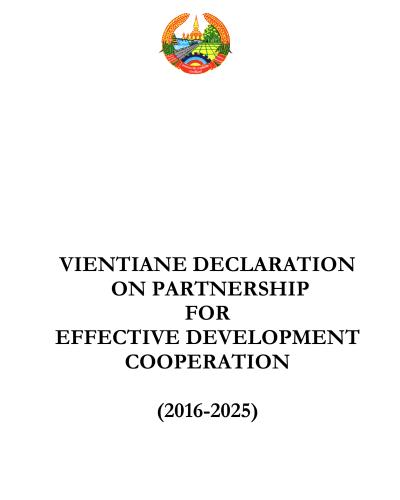 Vientiane Declaration 2016-2025 - Cover